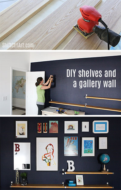 #DIY #shelves and a #gallery #wall