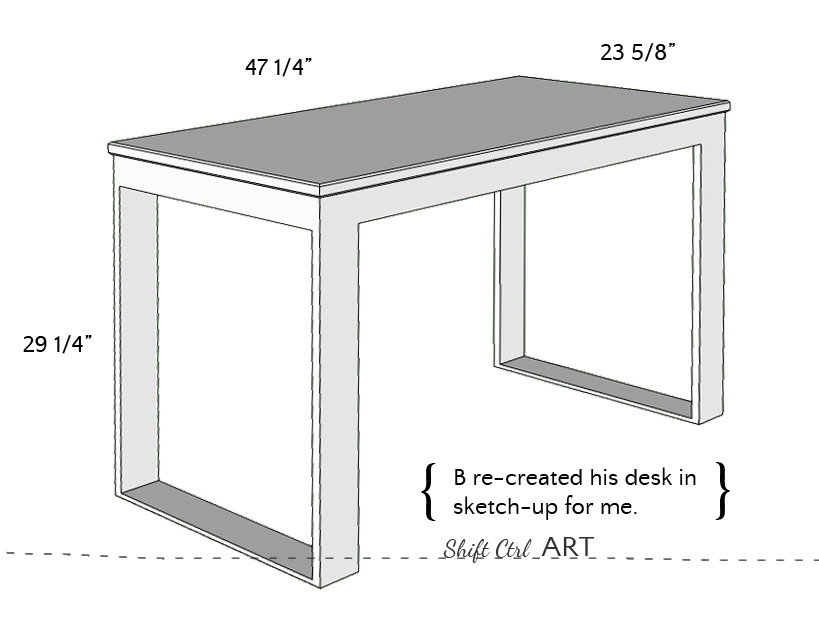 How to build a white modern desk with miter saw and kreg jig 1