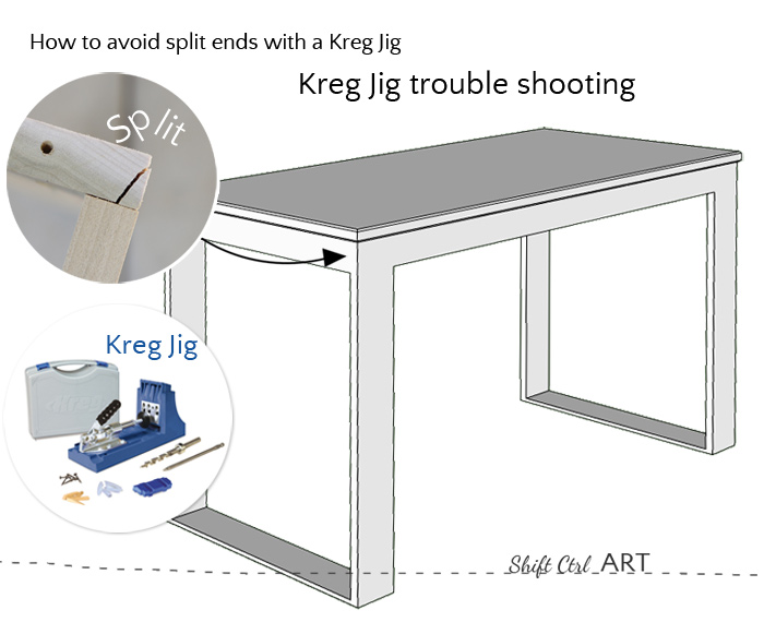 Kreg Jig trouble shooting avoid split ends