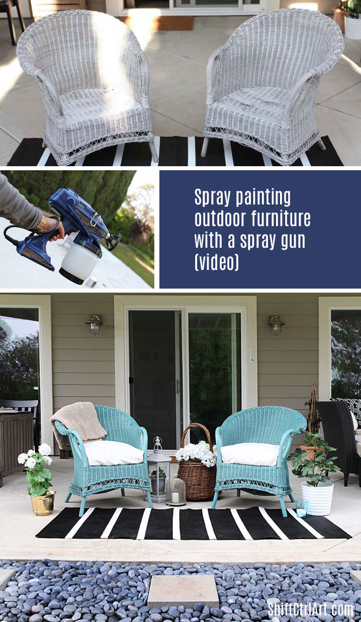 #Spray #Paint with a True Coat II #wicker #garden #outdoor #furniture