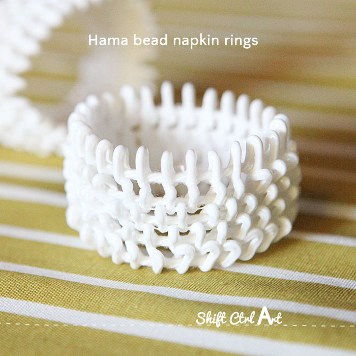 Hama bead napkin rings dare to diy thanksgiving table