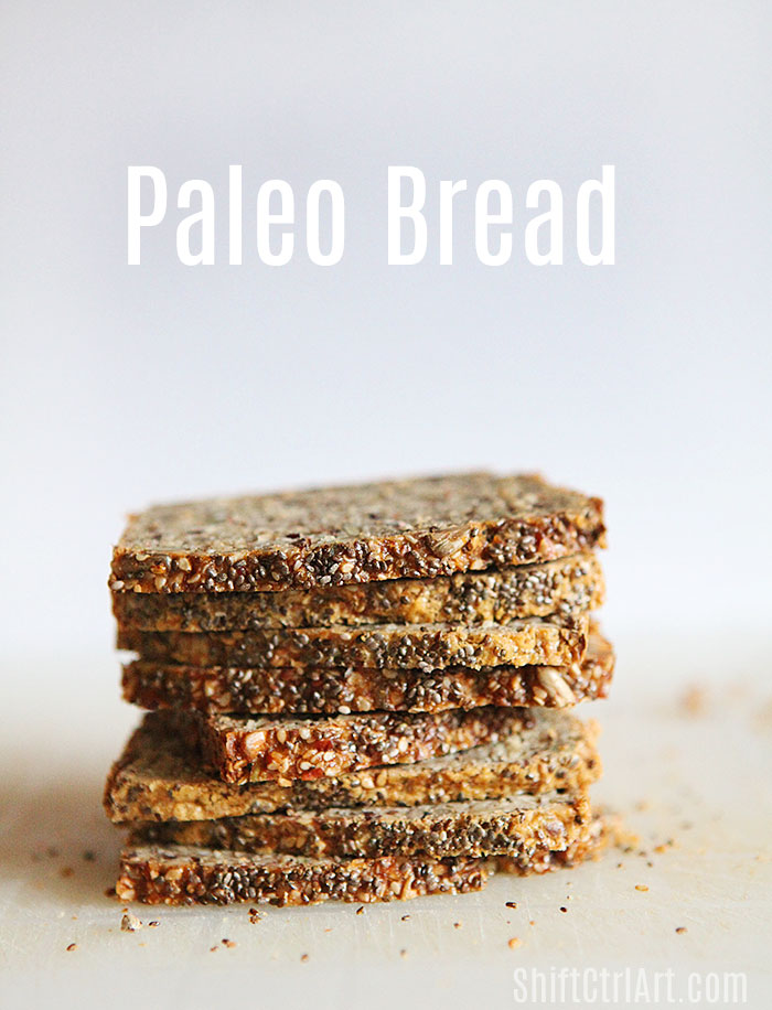 This #paleo #bread is both #grain and #gluten #free - it very good with fried apples and bacon