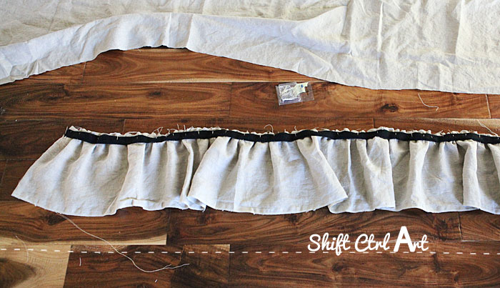 How to make ruffled table skirt 1