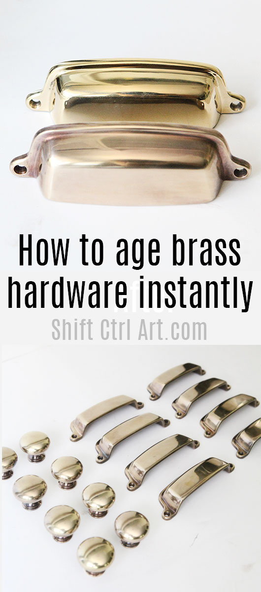 How to age brass hardware quickly shift ctrl art com