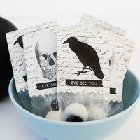 Put the trick back in Trick or Treat - ghoulish eyes party favor