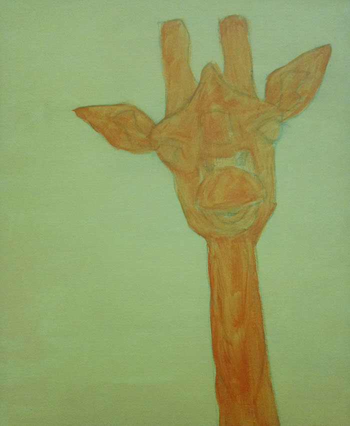 #Steps to #painting a #giraffe with #acrylic