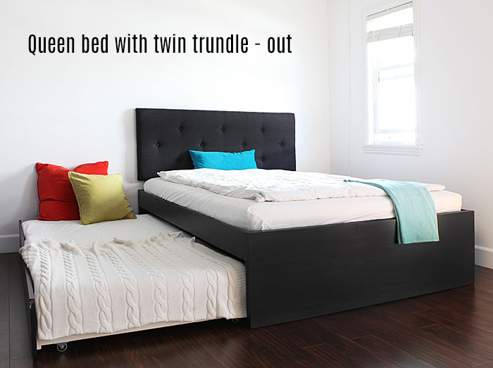 Ikea full deals bed with trundle