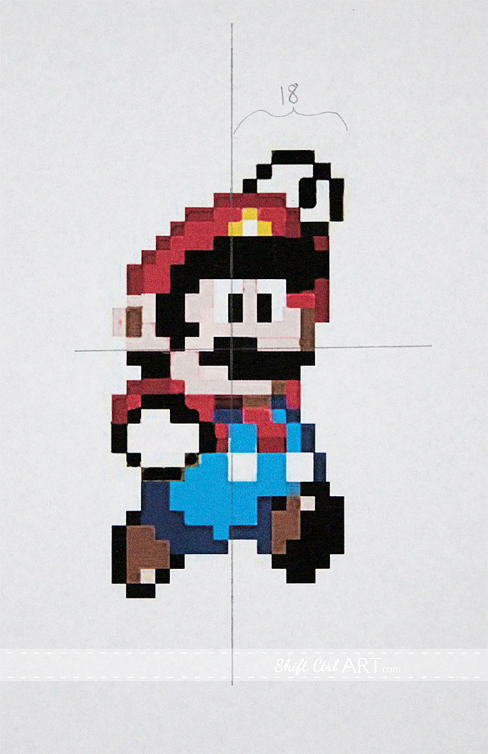 pixel art mario