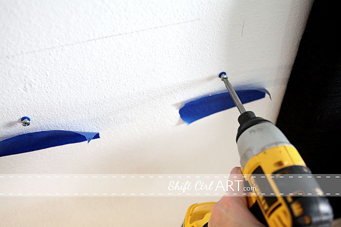 How to hang a flush mount shelf or cubby