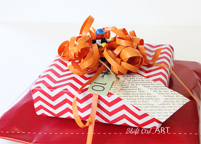 Birthday gift wrap idea for tween boy