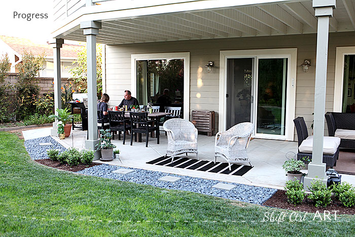 Patio Progress first weekend of spring outside 11