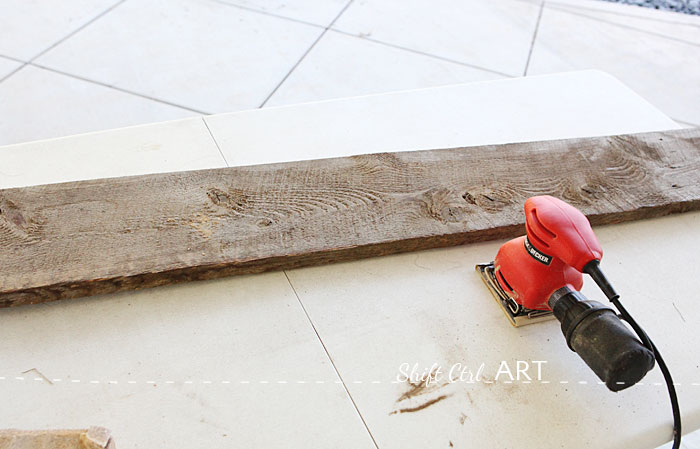 barnwood IKEA EKBY DIY shelf in dining room