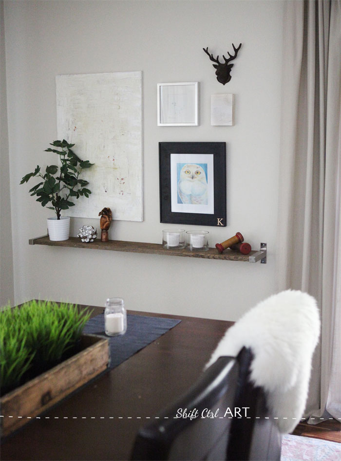 Diy Barnwood And Ikea Bracket Shelf