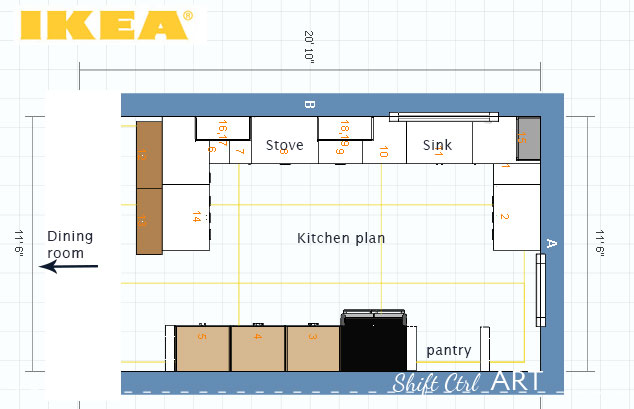 IKEA Kitchen plans - to get upper cabinets or not - and a 