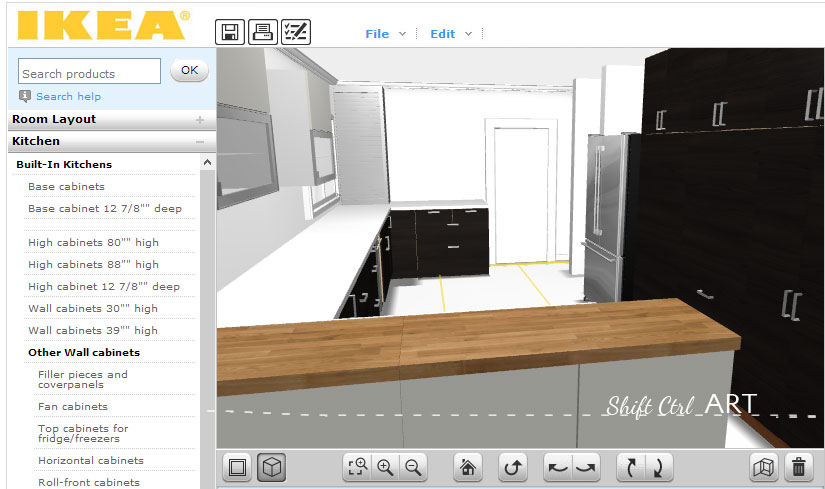 kitchen plan Ikea planner black brown Nexus Applaud 1