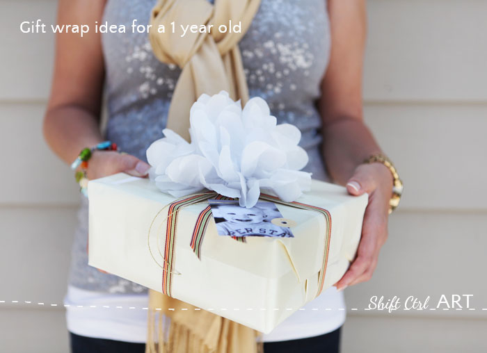 Baby boy best sale gift wrap ideas