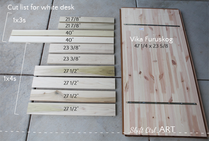 Ikea Hack How To Build A White Desk With A Miter Saw And A Kreg Jig