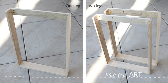 How to build a white modern desk with miter saw and kreg jig 1