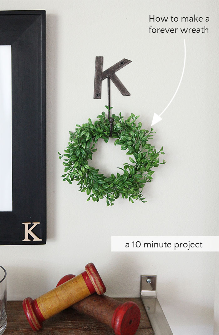 How to make a forever wreath in ten minutes