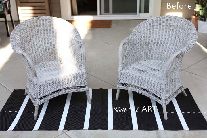 Spray Paint True Coat II wicker chair garden furniture 1