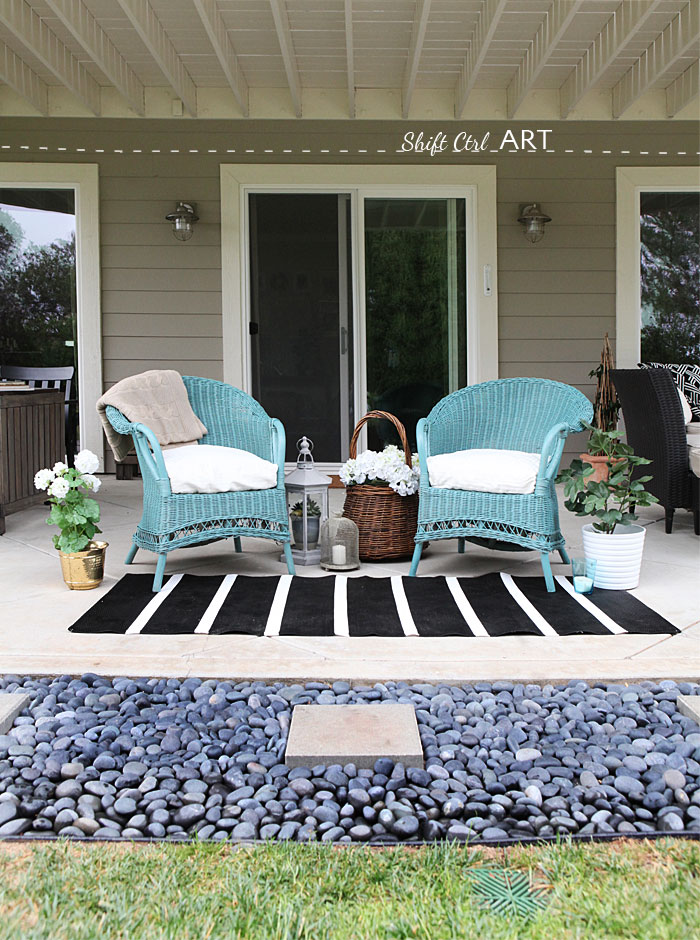 Spray Paint True Coat II wicker chair garden furniture 1