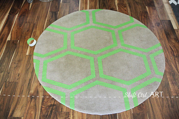 Frog tape challenge Hall entry Besta Ringum seating bench 1