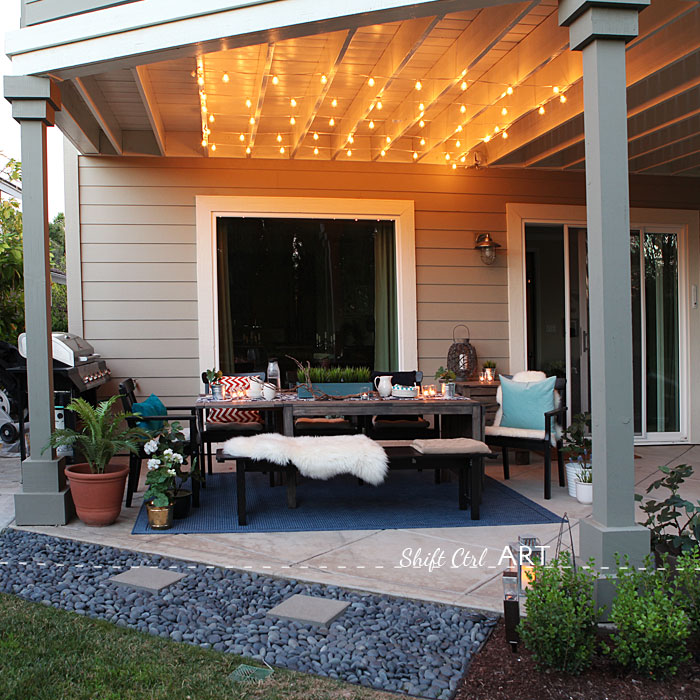 Patio outdoor dining area reveal 1