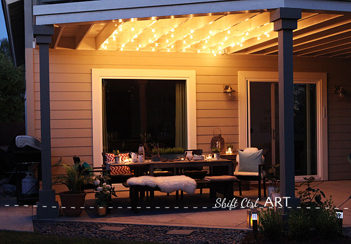 Patio outdoor dining area reveal 16