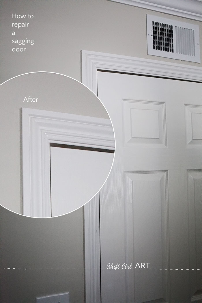 How to fix a sagging door. See how easy it is.