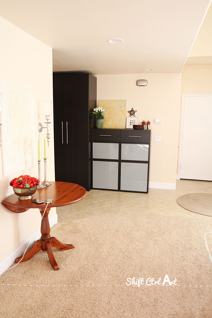 Entry hall before at move in 1