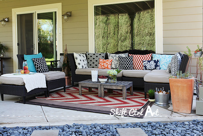 Outdoor lounge area patio reveal 1