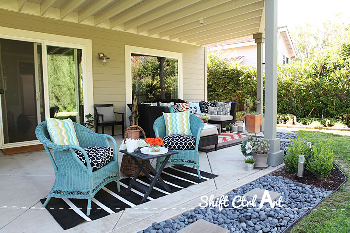 Outdoor lounge area patio reveal 1