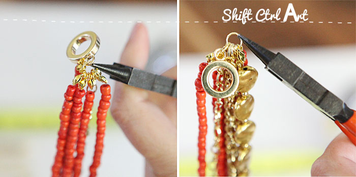 how to make a chunky bracelet jewelry 