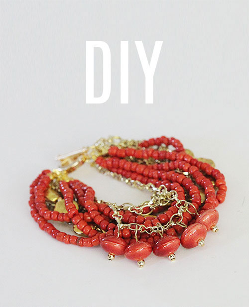 #DIY a chunky #bracelet - #jewelry