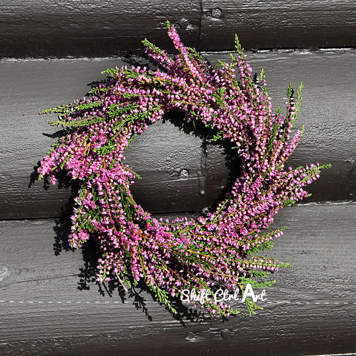 heather wreath Danish summer fall make your own wreath form 1