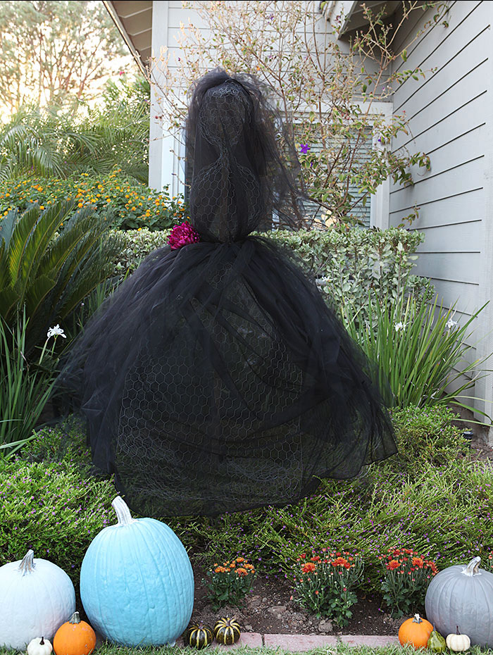 chicken wire tulle lady