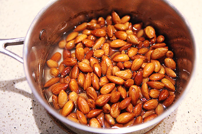 Handmade rosemary almonds hostess gift