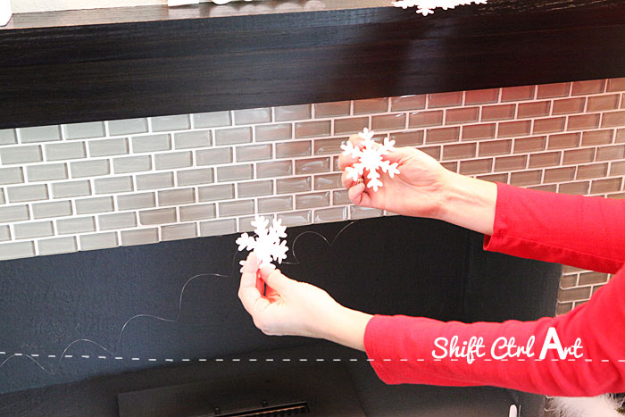 Deck the halls snowflake garland