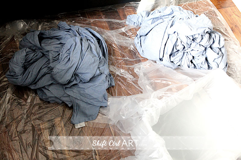 B's room - dyeing for some navy curtains - how to dye curtains