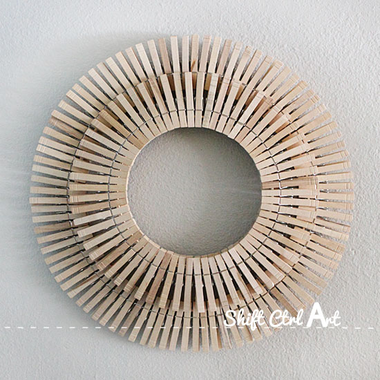 How to make laundry room art with clothes pins a