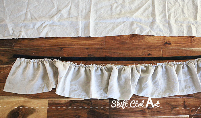 How to make ruffled table skirt 1