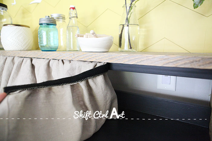 How to make ruffled table skirt 1