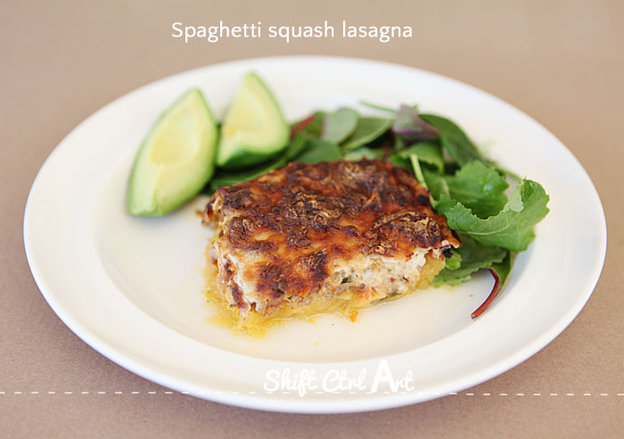 Spaghetti squash lasagna 1