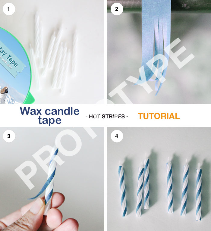 Wax candle tape