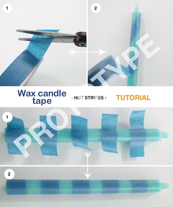 Wax candle tape