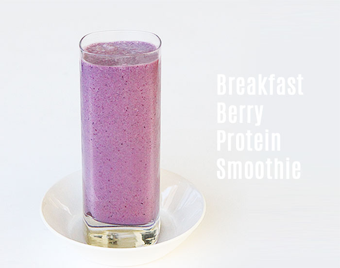 breakfast berry protein smoohtie 1