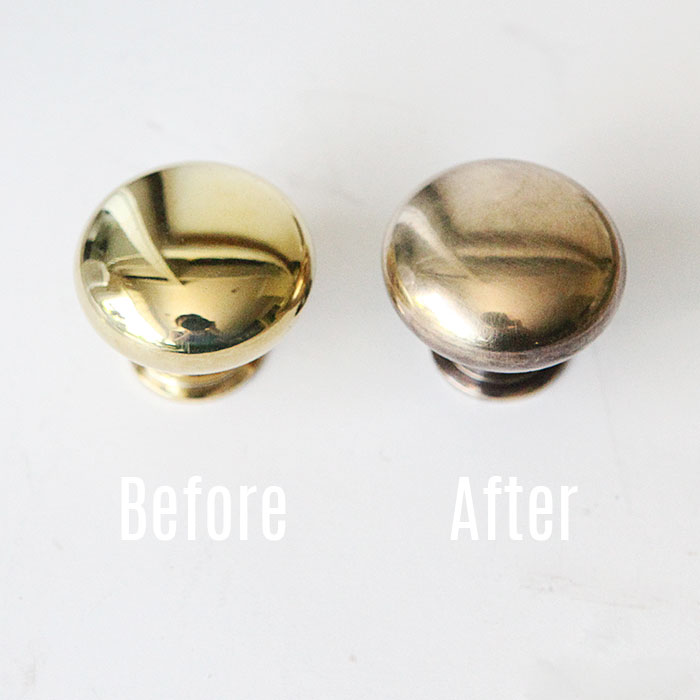 How to: age brass hardware instantly