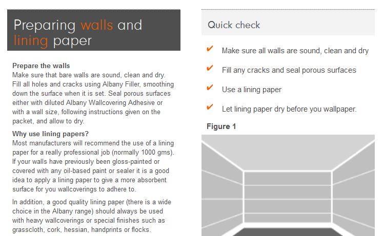 How to: apply wallpaper lining using wall size adhesive