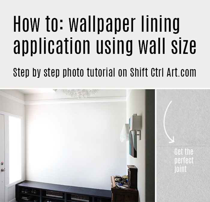 How to apply wallpaper lining using wall size adhesive