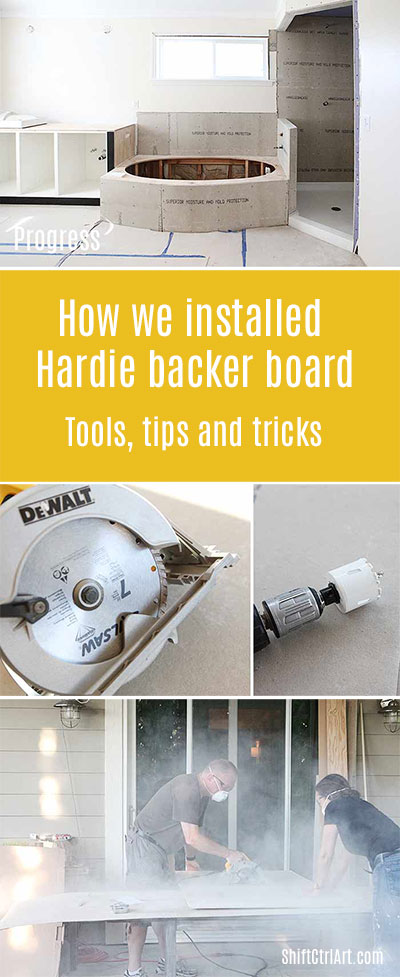 #Master #bath #remodel #Hardie #backer #board #installation #tips